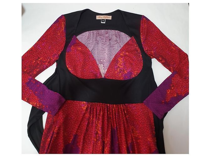 Autre Marque Mara Hoffman Seidenkleid mehrfarbig Mehrfarben - Ansicht 4
