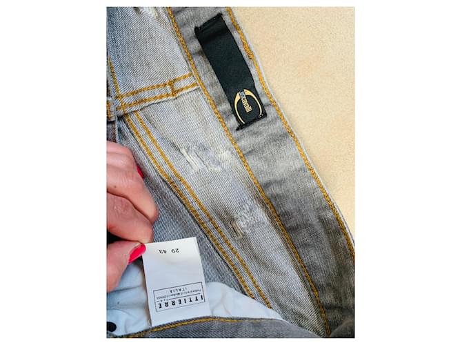 Vaqueros Just Cavalli Grises de Algodón Talla 29 - vista 5