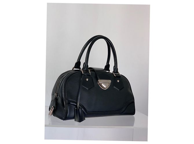 Louis Vuitton Bowling Montaigne GM Nero - vista 4