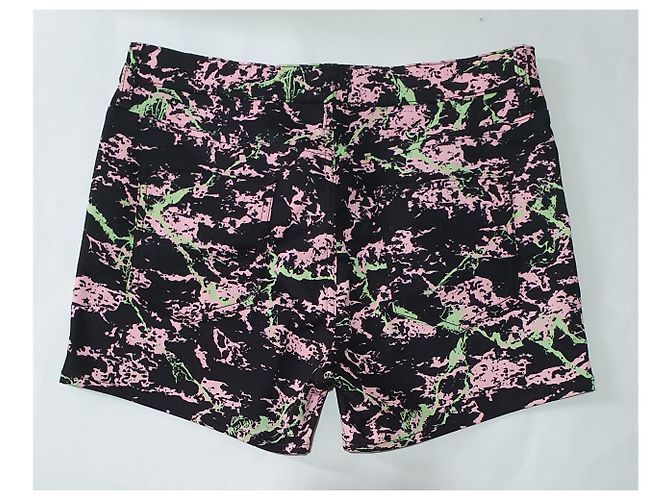 Pantaloncini mini Love Moschino nero rosa verde cotone - vista 2