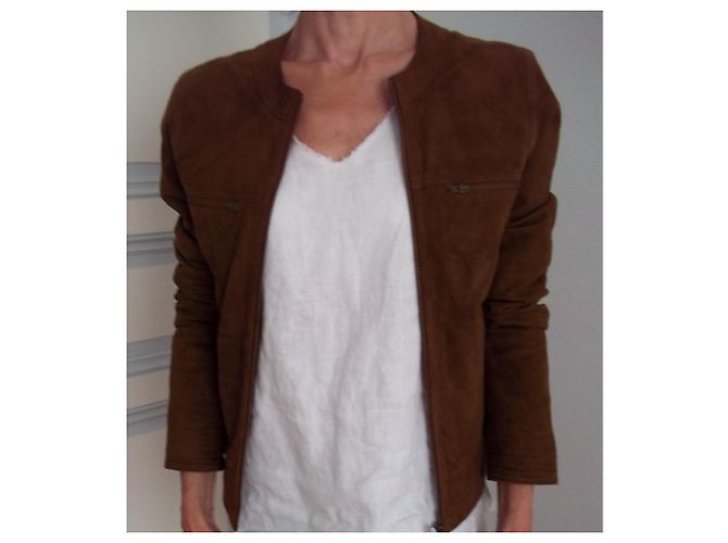 Autre Marque SCHOLL RAG Ziegenlederjacke Caramel Karamell - Ansicht 3