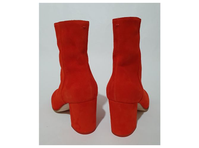 Botas Aeyde de gamuza naranja - vista 3