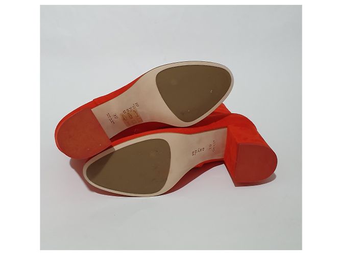 Botas Aeyde de gamuza naranja - vista 4