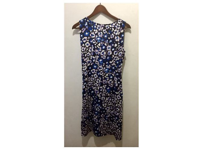Abito in raso blu Clements Ribeiro Blu chiaro Blu scuro - vista 3