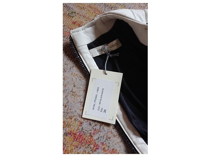 Abito bicolore bianco e nero Pierre Balmain - vista 4