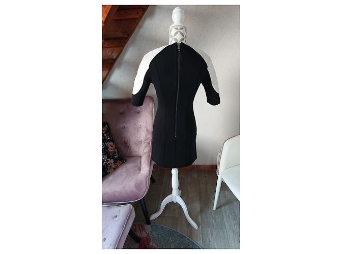 Abito bicolore bianco e nero Pierre Balmain - vista 8