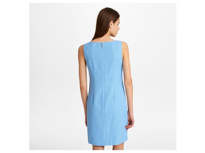 Karl Lagerfeld Tweedkleid mit Spitzendetail Hellblau - Ansicht 2