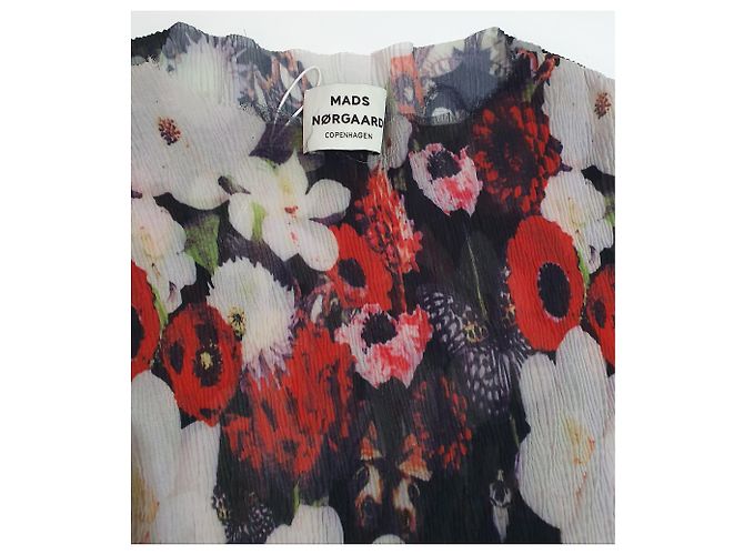 Blusa Blizella de crepé con flores Mads Norgaard Multicolor - vista 2