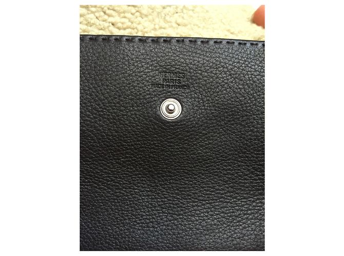 Hermès Marsupio HERMES in pelle Marrone scuro - vista 3