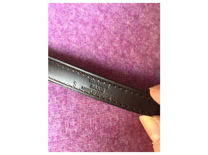 Hermès Marsupio HERMES in pelle Marrone scuro - vista 4