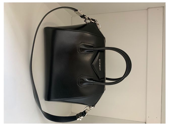 Autre Marque Givenchy Antigona Borsa Piccola in Pelle Nera Nero - vista 3
