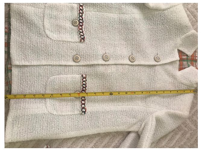 Chanel 2020 Jacke 38 Weiß - Ansicht 10