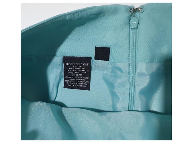 Autre Marque Falda a lunares verde aguamarina NIPON BOUTIQUE Azul - view 4