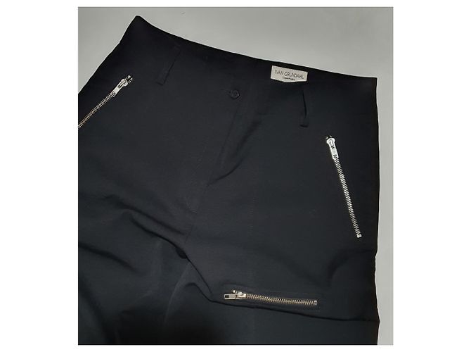 Autre Marque Pantalones negros de microfibra Ivan Grundahl - vista 3