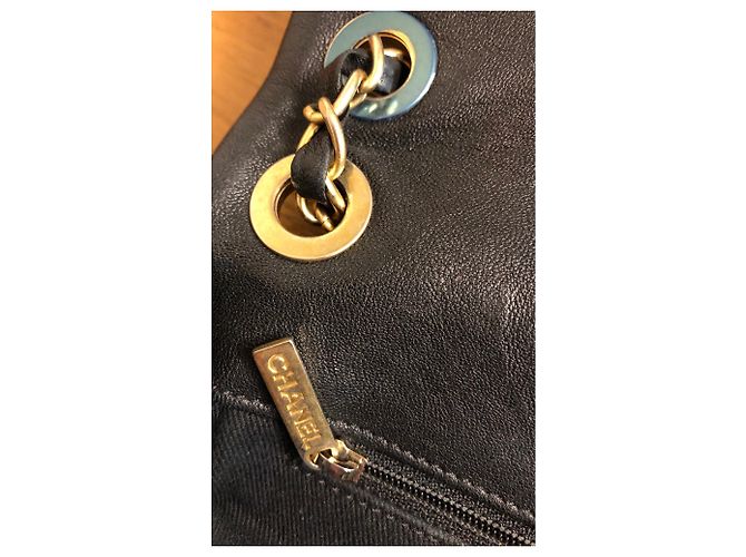Chanel Borsa chevron senza tempo Nero - vista 11
