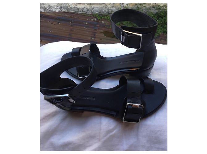 Sandali Alexander Wang in pelle nera Nero - vista 2