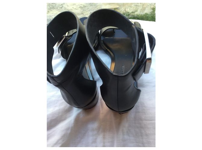 Sandali Alexander Wang in pelle nera Nero - vista 4