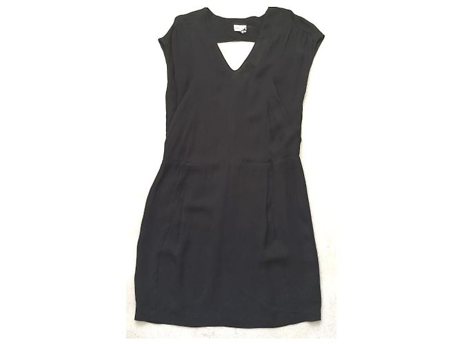 Vestido negro de viscosa Bimba & Lola - vista 10