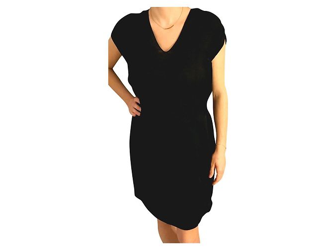 Vestido negro de viscosa Bimba & Lola - vista 2