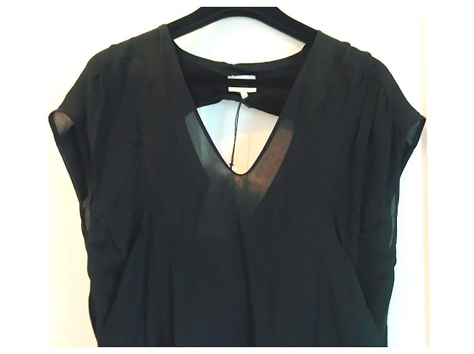 Vestido negro de viscosa Bimba & Lola - vista 5