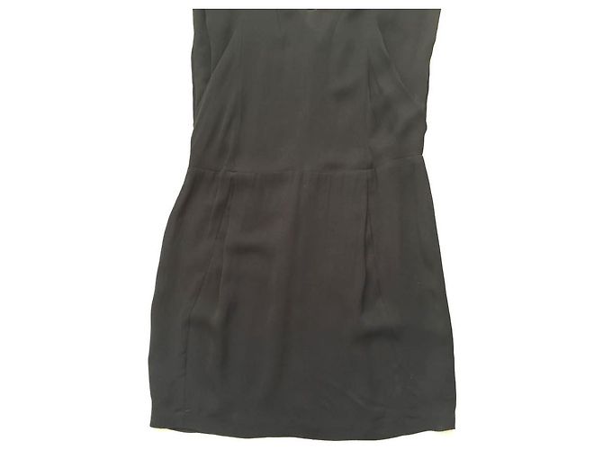 Vestido negro de viscosa Bimba & Lola - vista 7