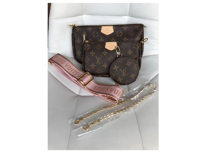 Multi Pochette Borsa a tracolla multi-tasca Louis Vuitton Rosa - vista 12