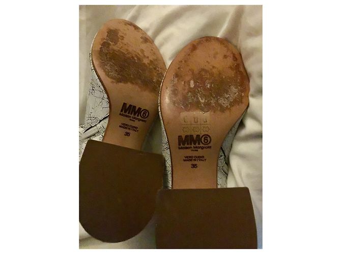 Mm6 Botas com tornozelo Preto Branco - vista 6