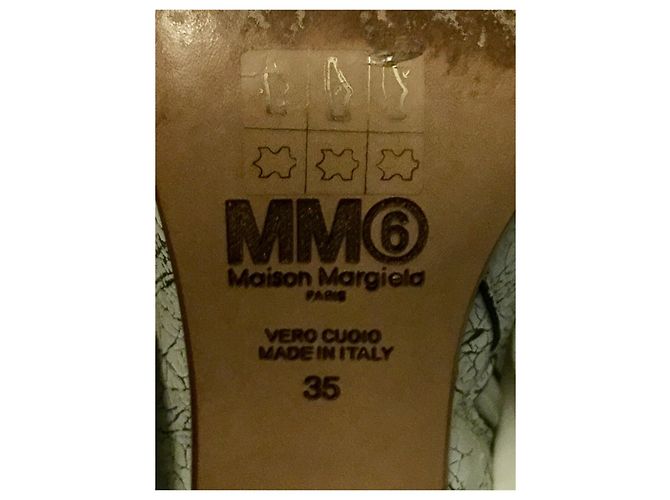 Mm6 Botas com tornozelo Preto Branco - vista 7