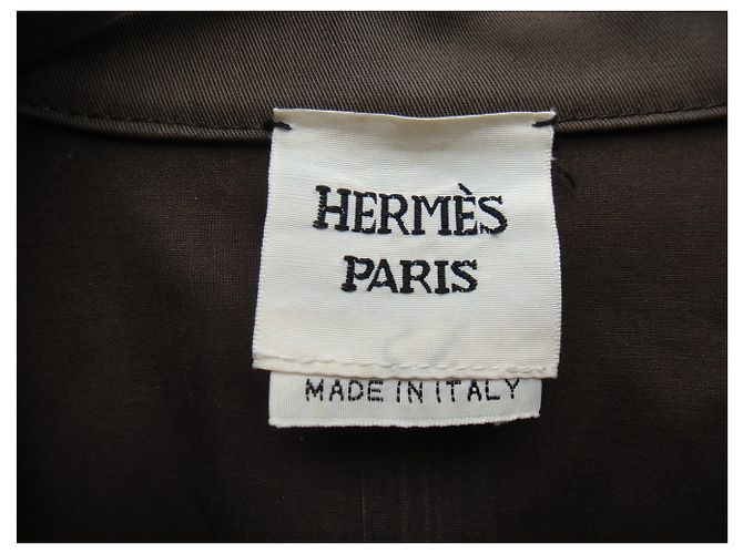 Gabardina Hermès mackintosh t 42 Castaño - vista 2