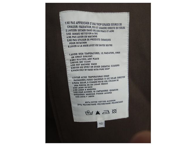 Gabardina Hermès mackintosh t 42 Castaño - vista 3