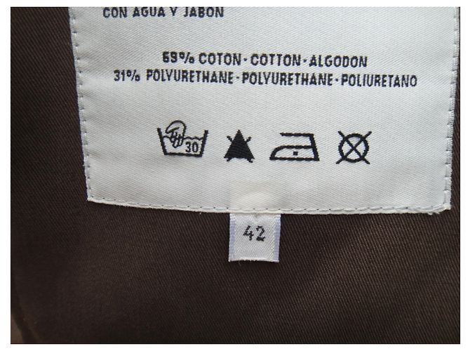 Gabardina Hermès mackintosh t 42 Castaño - vista 4