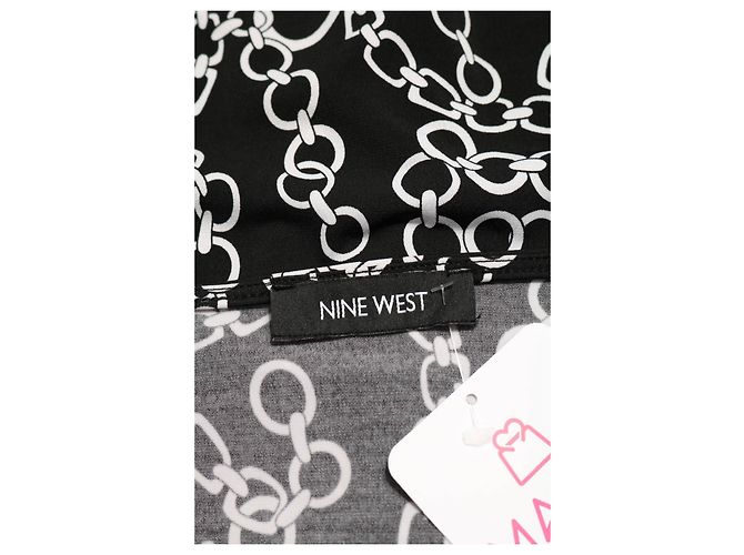 Canotta Nine West Nera e Bianca Nero Bianco - vista 3