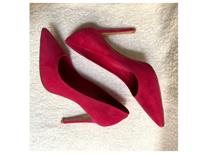 Louis Vuitton Nabuk Wildleder Fuchsia Pumps Fuschia - Ansicht 10