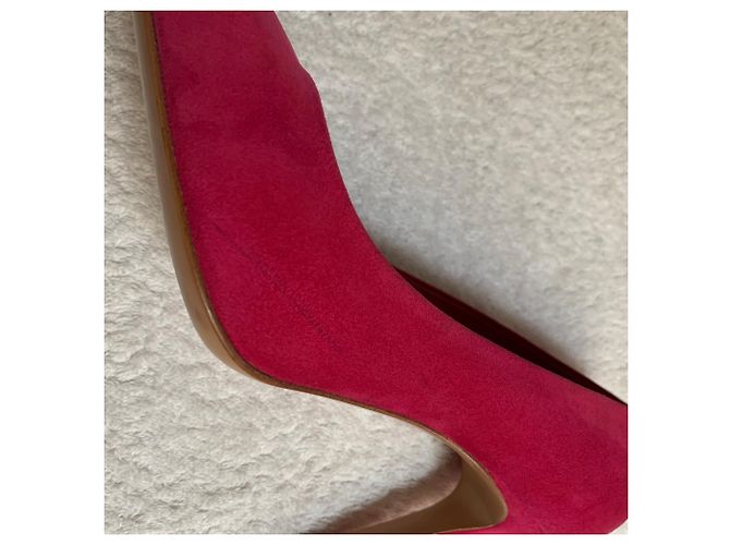 Louis Vuitton Nabuk Wildleder Fuchsia Pumps Fuschia - Ansicht 11