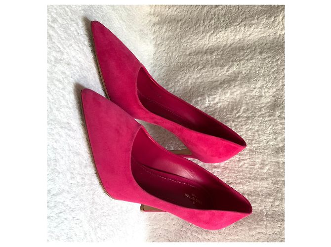 Louis Vuitton Nabuk Wildleder Fuchsia Pumps Fuschia - Ansicht 12