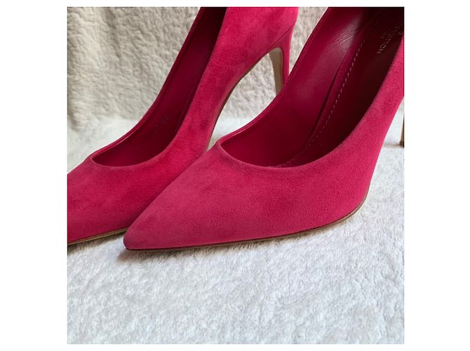 Louis Vuitton Nabuk Wildleder Fuchsia Pumps Fuschia - Ansicht 15