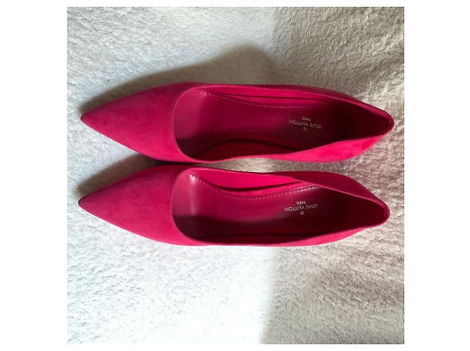 Louis Vuitton Nabuk Wildleder Fuchsia Pumps Fuschia - Ansicht 2
