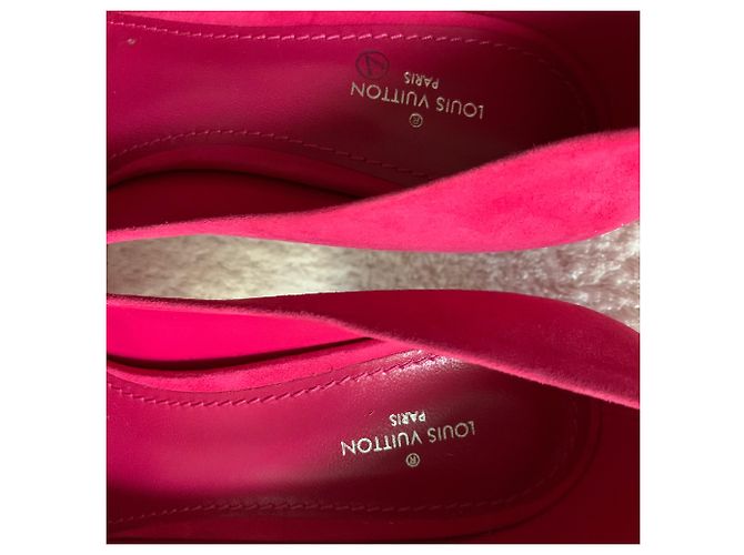 Louis Vuitton Nabuk Wildleder Fuchsia Pumps Fuschia - Ansicht 3