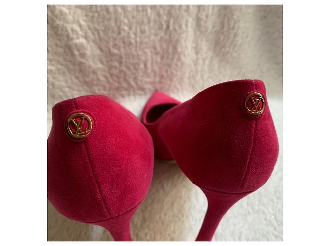 Louis Vuitton Nabuk Wildleder Fuchsia Pumps Fuschia - Ansicht 5