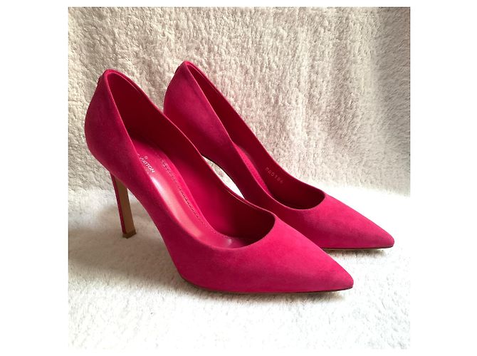 Louis Vuitton Nabuk Wildleder Fuchsia Pumps Fuschia - Ansicht 6