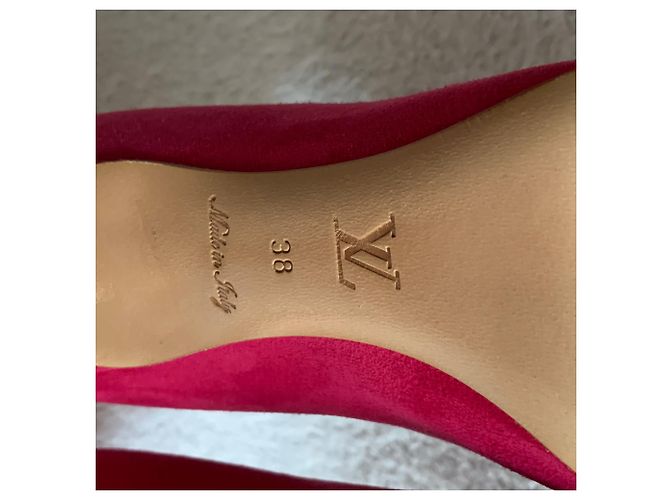 Louis Vuitton Nabuk Wildleder Fuchsia Pumps Fuschia - Ansicht 8