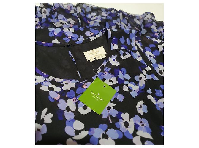 Top de seda Kate Spade con estampado de hortensias Multicolor - vista 4