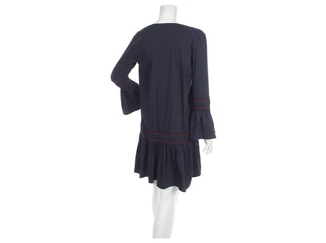 Vestido Ganni de algodón azul M - vista 2