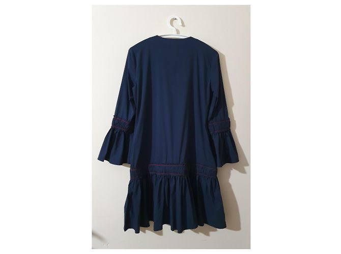 Vestido Ganni de algodón azul M - vista 5