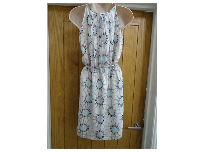 Diane Von Furstenberg Robe en soie DvF Marcotte Multicolore Gris - vue 2