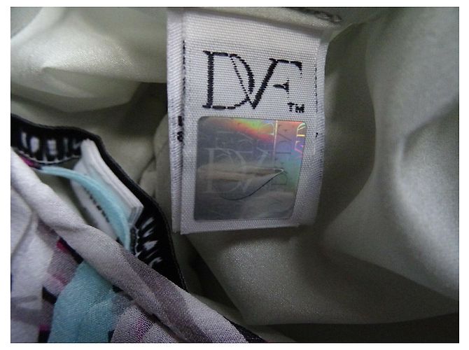 Diane Von Furstenberg Robe en soie DvF Marcotte Multicolore Gris - vue 4
