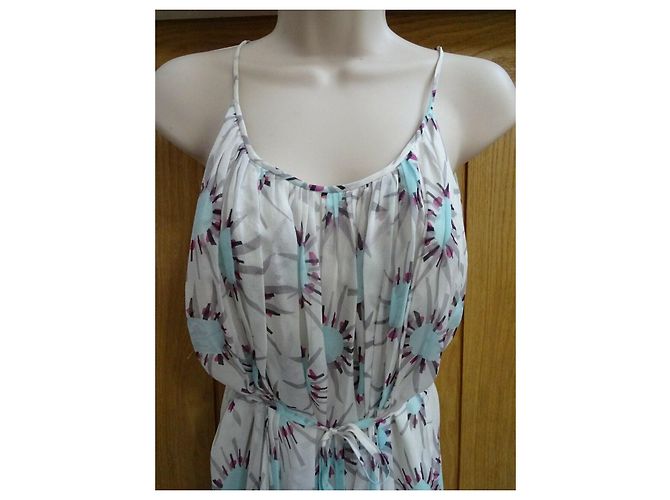 Diane Von Furstenberg Robe en soie DvF Marcotte Multicolore Gris - vue 6