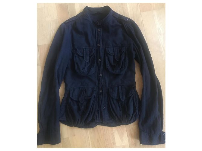 Isabel Marant Etoile Camicia nera multitasche a stella Isabel marant Nero - vista 2