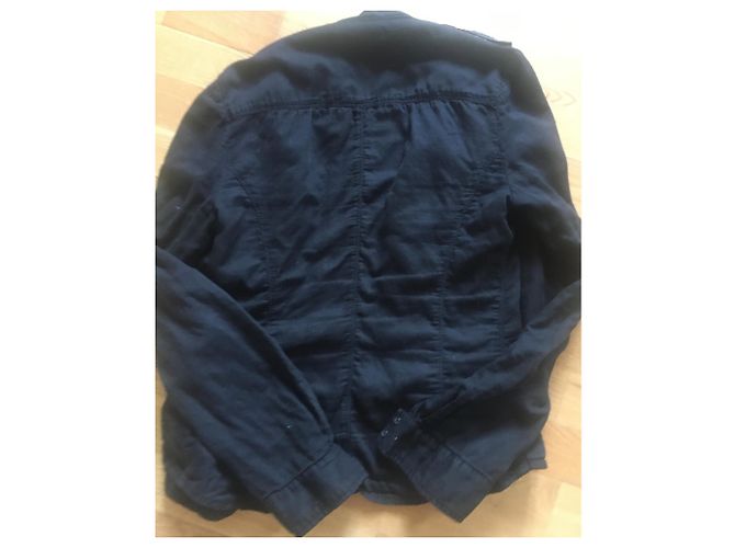 Isabel Marant Etoile Camicia nera multitasche a stella Isabel marant Nero - vista 3