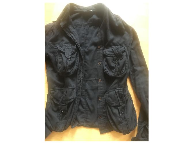 Isabel Marant Etoile Camicia nera multitasche a stella Isabel marant Nero - vista 4